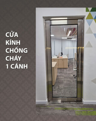 Cửa kính chống cháy 1 cánh