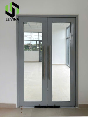 Cửa kính chống cháy 2 cánh khung thép